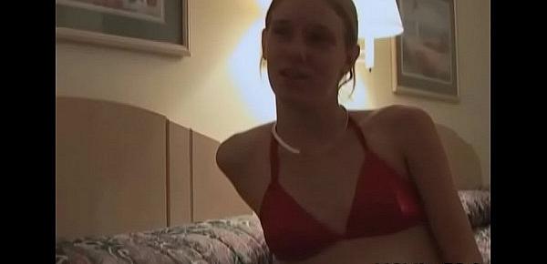  Legal age teenager test out her snatch with toys and then gets some dick